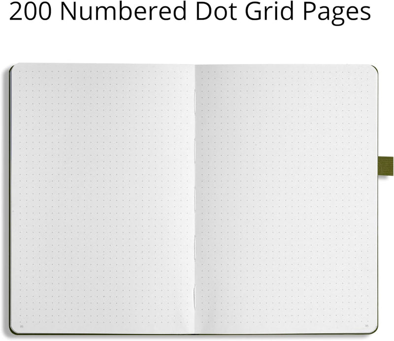 Vivid Scribbles A5 Whispering Flower 200 Page Luxury Dot Grid Journal