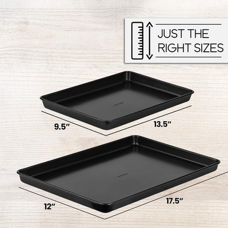 Whysko Set of 2 Non Stick Baking Pans - Model #BW-2030