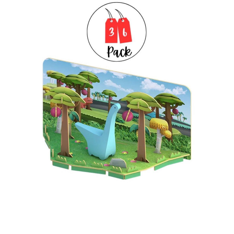 Halftoys Dino HD 003 Diplo Dino Series No. 003 Dipolodocus Magnetic Jigsaw Puzzle Toy