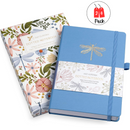 Vivid Scribbles A5 Dragonfly Dance Luxury 200 Page Dot Grid Journal