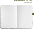 Vivid Scribbles A5 Falling Foliage Hardcover 200 Page Luxury Dot Grid Journal