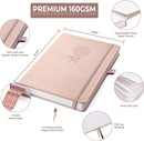 Vivid Scribbles A5 Shimmering Rose Garded 200 Page Luxury Dot Grid Journal