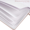 Vivid Scribbles A5 Shimmering Rose Garded 200 Page Luxury Dot Grid Journal