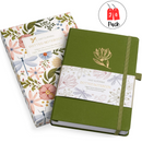 Vivid Scribbles A5 Whispering Flower 200 Page Luxury Dot Grid Journal
