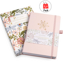 Vivid Scribbles A5 Guilded Flower 200 Page Luxury Dot Grid Journal